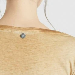 Budget ✔️ Khujo BARU - T-Shirt Basic - Sand, Damen ✨ -Khujo Verkaufsladen bf5e99caa42a454790477283dcc9a2b0