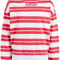 Bestpreis 🔔 Khujo APONA - Sweatshirt - Rot-weiß Gestreift, Damen 🔥 -Khujo Verkaufsladen c07a4f1b0e38434a9c3bba5ff84e961e