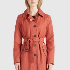 Bestes Angebot 😍 Khujo AURORA - Trenchcoat - Rot, Damen 💯