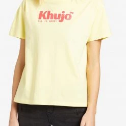 Beste Bewertungen von ✨ Khujo MARLENIA LOGO - T-Shirt Print - Yellow, Damen ✨ -Khujo Verkaufsladen c13414aabae949b6bff778fe0ba6a868