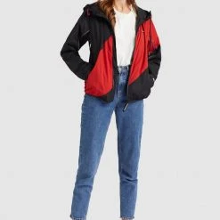 Bestpreis 🎉 Khujo AKAMU - Leichte Jacke - Black/red, Damen 😉