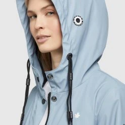 Coupon ✔️ Khujo GLENNA - Regenjacke / Wasserabweisende Jacke - Hellblau, Damen 😉 -Khujo Verkaufsladen c475ed57048d4620a935079156cc8b28
