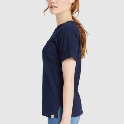 Rabatt 🔔 Khujo ALLMUT - T-Shirt Basic - Dark Blue, Damen 🎉 -Khujo Verkaufsladen c6110b82a22247f0aac722ae0618522b