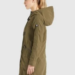 Billig ❤️ Khujo NEPHELE - Parka - Khaki, Damen ✨ -Khujo Verkaufsladen c6727ee6e81c4886963fc7690e556e89
