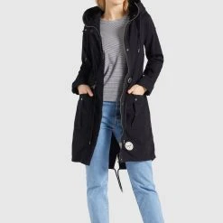 Budget ✔️ Khujo NANDA2 - Parka - Schwarz, Damen ⭐ -Khujo Verkaufsladen c6bbf8bbaf6b49218078a5f0d84d6c35