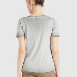Am billigsten 😉 Khujo BARU - T-Shirt Basic - Grau, Damen 😉 -Khujo Verkaufsladen c7829af7367f4cbdb9d1167c696d61cd