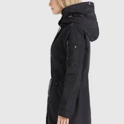 Aktion 😍 Khujo CATHARINA - Parka - Schwarz, Damen 🧨 -Khujo Verkaufsladen ca3d7fe92e3241dcb566a3c0cbf93f9d