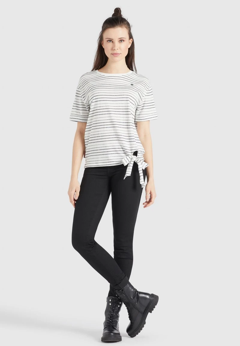 Top 10 🥰 Khujo AURELIA - T-Shirt Print - Weiß Schwarz Gestreift, Damen ✨ 2 Top 10 🥰 Khujo AURELIA - T-Shirt Print - Weiß Schwarz Gestreift, Damen ✨ – Bild 2