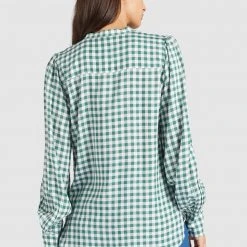 Billig 🎁 Khujo DAMINA - Bluse - Green/white, Damen 😀 9 Billig 🎁 Khujo DAMINA - Bluse - Green/white, Damen 😀 -Khujo Verkaufsladen ce4a0d9bd5c443a99b772026867f775e