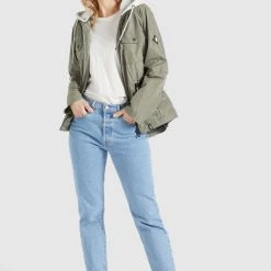 Am billigsten 🌟 Khujo FAMKE - Übergangsjacke - Hellkhaki, Damen 🔥 -Khujo Verkaufsladen d51abad201e4401b9299b93b78ce9354