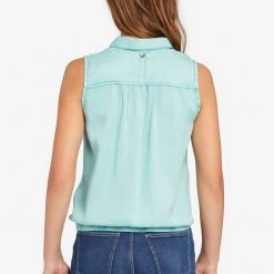 Auslauf ⭐ Khujo LANA - Hemdbluse - Turquoise, Damen 👏 -Khujo Verkaufsladen d7e29988dedc4142a359270eefa232ea