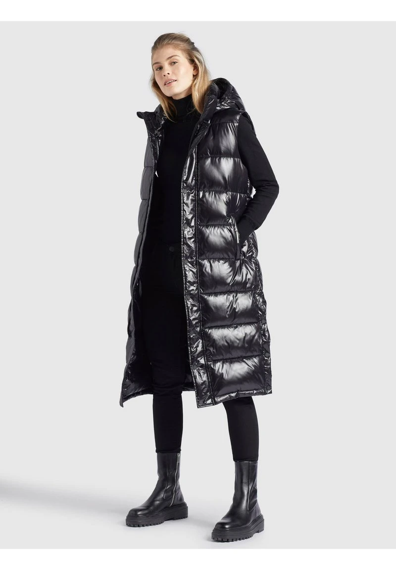 Brandneu ❤️ Khujo MAGNETA SHINY - Weste - Schwarz, Damen ✔️ 4 Brandneu ❤️ Khujo MAGNETA SHINY - Weste - Schwarz, Damen ✔️ – Bild 4