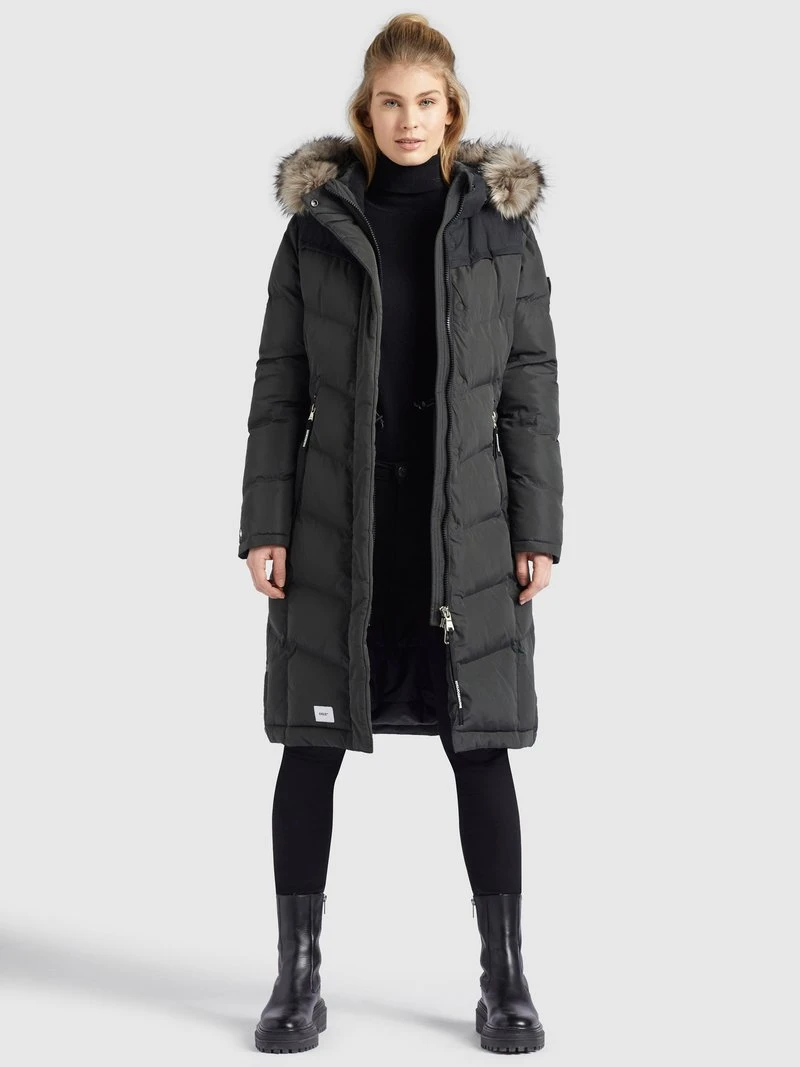 Billig 🌟 Khujo LUBECK LONG - Wintermantel - Dunkelgrau, Damen 🤩 2 Billig 🌟 Khujo LUBECK LONG - Wintermantel - Dunkelgrau, Damen 🤩 – Bild 2