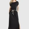 Aktion 🔔 Khujo DOREEN - Maxikleid - Schwarz, Damen ⭐