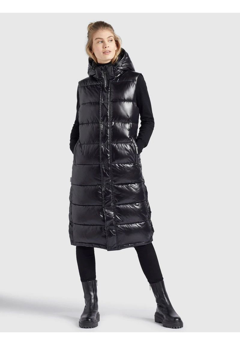 Brandneu ❤️ Khujo MAGNETA SHINY - Weste - Schwarz, Damen ✔️ 1 Brandneu ❤️ Khujo MAGNETA SHINY - Weste - Schwarz, Damen ✔️