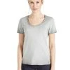 Großhandel 👏 Khujo PERGOLA - T-Shirt Basic - Grau, Damen ⭐