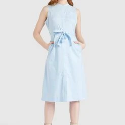Bester Verkauf ⌛ Khujo THERES - Blusenkleid - Hellblau, Damen 🧨