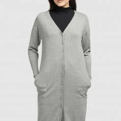Billig ⌛ Khujo ELINA - Strickjacke - Grau Meliert, Damen 🧨