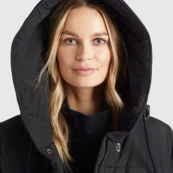 Budget 🎁 Khujo SHERMA2 - Wintermantel - Schwarz, Damen ⌛ -Khujo Verkaufsladen e85a5303376c48b1b201a0d7f1704a03