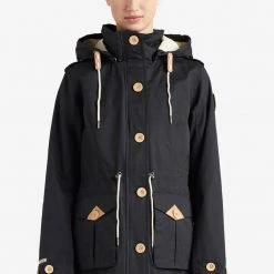 Budget 👍 Khujo AREZU - Parka - Black, Damen 👍