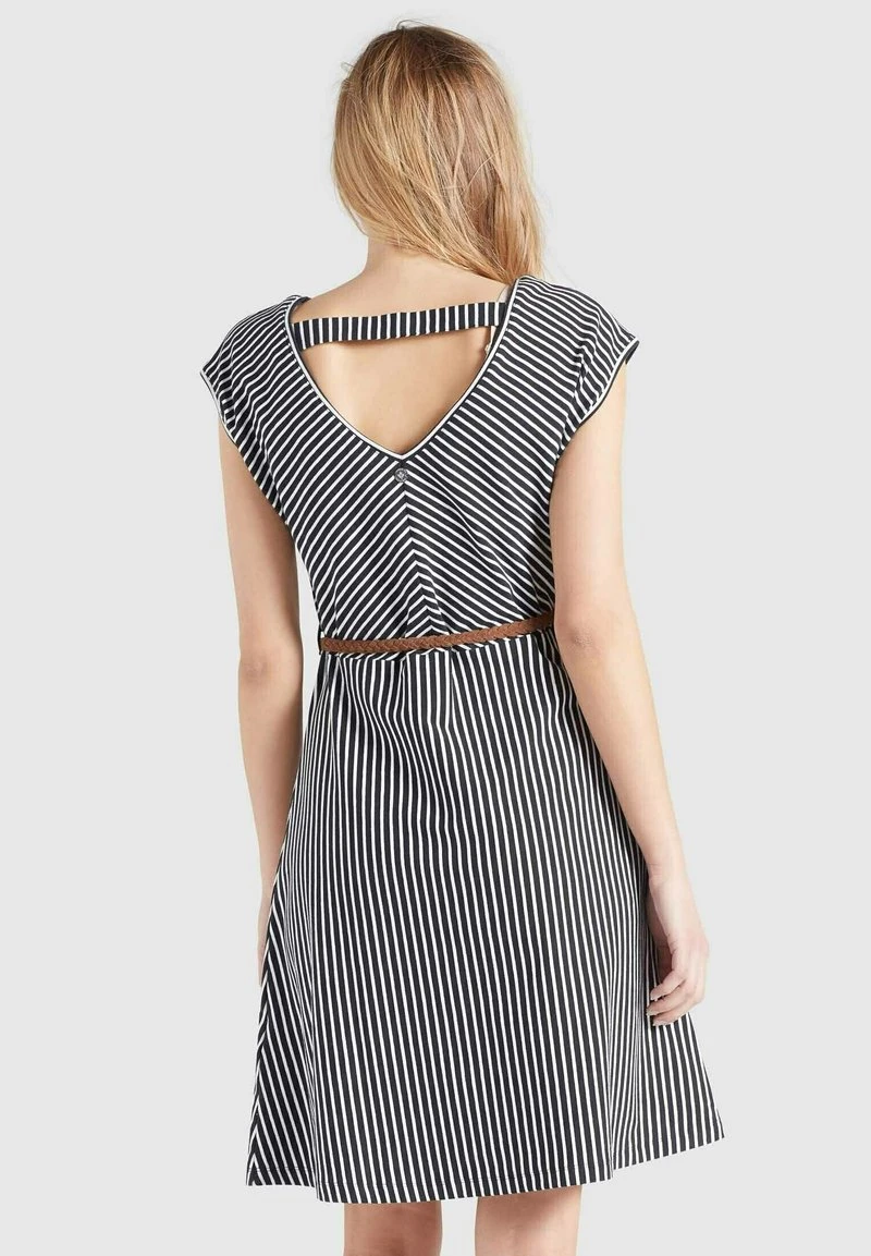 Bestes Angebot 💯 Khujo LEIFA - Freizeitkleid - Dunkelblau-weiß Gestreift, Damen 🎉 3 Bestes Angebot 💯 Khujo LEIFA - Freizeitkleid - Dunkelblau-weiß Gestreift, Damen 🎉 – Bild 3