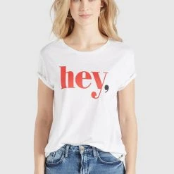 Bestpreis 💯 Khujo BANANI HEY - T-Shirt Print - Weiß, Damen ✨ -Khujo Verkaufsladen f043781b8f0a4371b4c59196005414c0