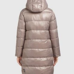 Budget 🛒 Khujo CORINNA SHINY - Wintermantel - Taupe Glänzend, Damen ⌛ -Khujo Verkaufsladen f0d3dbae967c4091a1de187ef72c1992