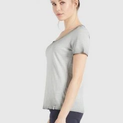 Großhandel 👏 Khujo PERGOLA - T-Shirt Basic - Grau, Damen ⭐ -Khujo Verkaufsladen f193358404e54d9d9fa1f209ed4c0d88