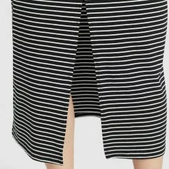 Billig 😀 Khujo CRISTELLA - Maxikleid - Schwarz-weiß Gestreift, Damen ⌛ -Khujo Verkaufsladen f35db534052b4318b06c63cc68a808ce