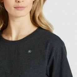 Am billigsten ⌛ Khujo AURELIA - T-Shirt Print - Dunkelgrau Meliert, Damen 🎁 -Khujo Verkaufsladen f360748e905545d6a5c4694399a7fb21