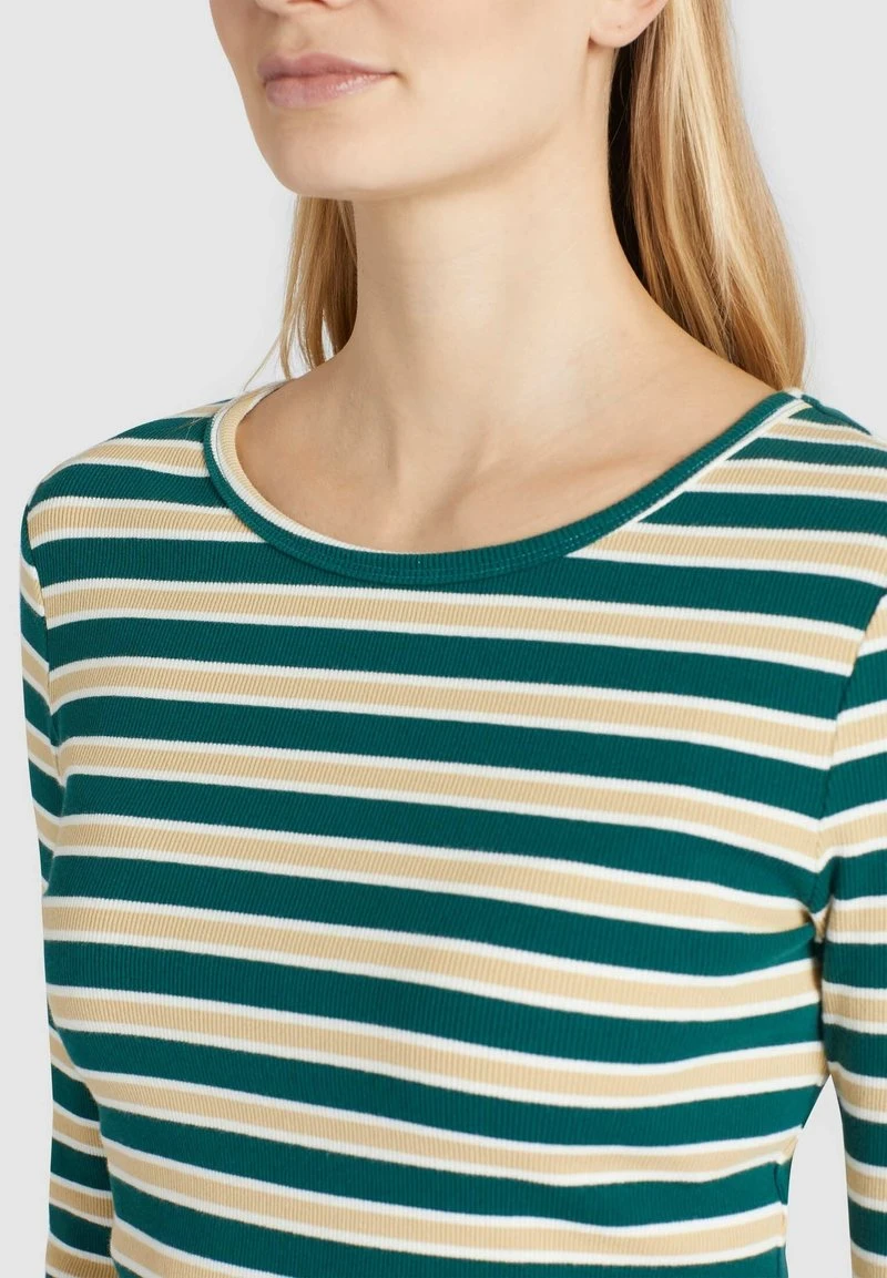 Aktion ⌛ Khujo SICHUAN - Langarmshirt - Grün-beige Gestreift, Damen ✨ 7 Aktion ⌛ Khujo SICHUAN - Langarmshirt - Grün-beige Gestreift, Damen ✨ – Bild 7