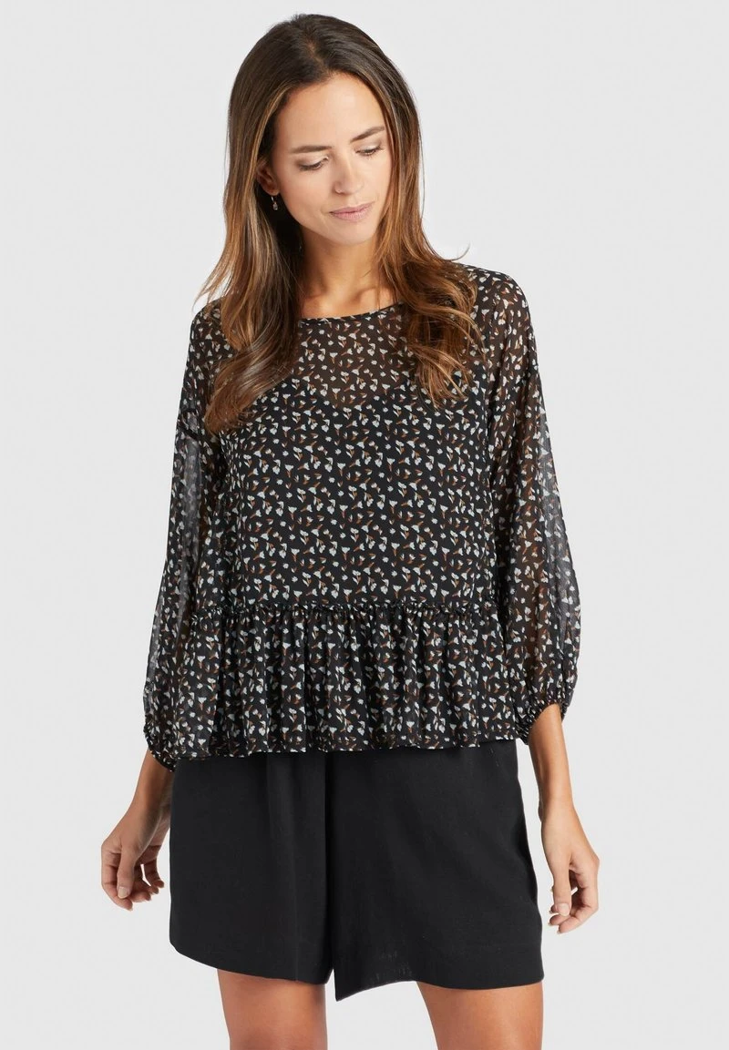 Besorgen 🔔 Khujo KLEMENTINA - Bluse - Black/blue, Damen 😀 1 Besorgen 🔔 Khujo KLEMENTINA - Bluse - Black/blue, Damen 😀