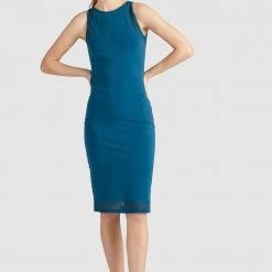 Bestpreis ✔️ Khujo GENEVIEVE - Etuikleid - Blau, Damen ✨