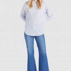 Aktion ✨ Khujo HINDE - Hemdbluse - Blue/white, Damen 💯