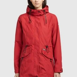 Bester Verkauf ✔️ Khujo FELINA - Regenjacke / Wasserabweisende Jacke - Rot, Damen ❤️