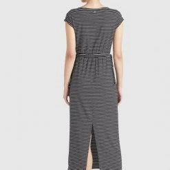 Billig 😀 Khujo CRISTELLA - Maxikleid - Schwarz-weiß Gestreift, Damen ⌛ -Khujo Verkaufsladen fce28c1b6ff0461fb191503d85eecee4