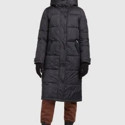 Bester Verkauf ❤️ Khujo DAKOTA - Wintermantel - Schwarz Schlangenmuster, Damen 👍 -Khujo Verkaufsladen fddf19ab7aa548ee953d12c3a0cb7563