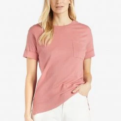 Rabatt 👏 Khujo ALLMUT - T-Shirt Basic - Pink, Damen 😀